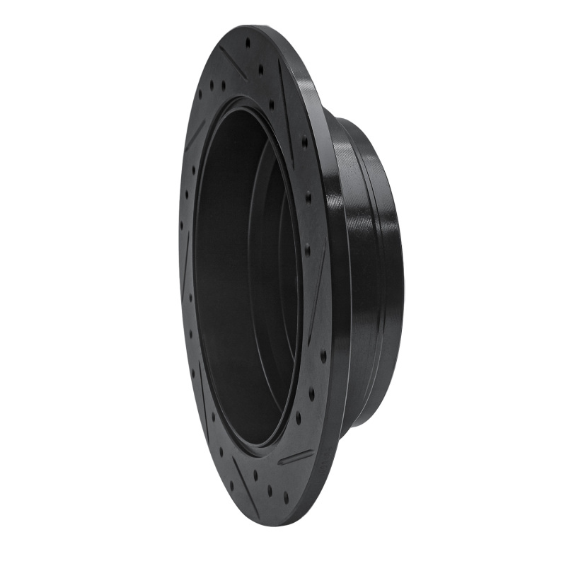 Honda Odyssey Brake Rotor (1) - Rear Left - R1 Concepts - Drilled & Slotted - Black - `02-`04